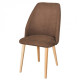 Chair for kitchen, cafe, bar beech wood/Fuji fabric Brown Allegro Furniture Service Chair for kitchen, cafe, bar beech wood/Fuji fabric Brown Allegro Furniture Service