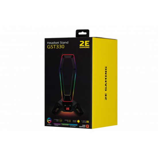 3in1 stand for headset 2E Gaming GST330 RGB 7.1 USB Black (2E-GST330UB) 3in1 stand for headset 2E Gaming GST330 RGB 7.1 USB Black (2E-GST330UB)