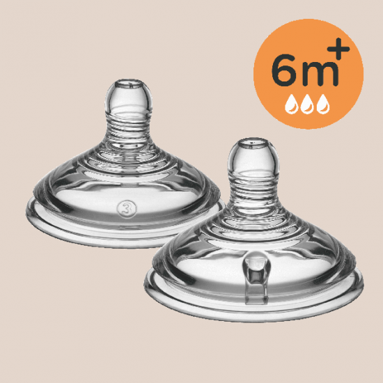 Соска силіконова Tommee Tippee Швидкий потік (2 шт) Соска силіконова Tommee Tippee Швидкий потік (2 шт)