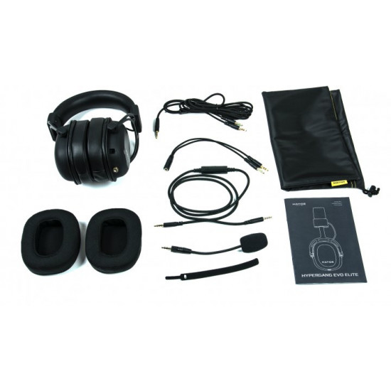Навушники Hator Hypergang EVO Elite Black (HTA-830) Навушники Hator Hypergang EVO Elite Black (HTA-830)