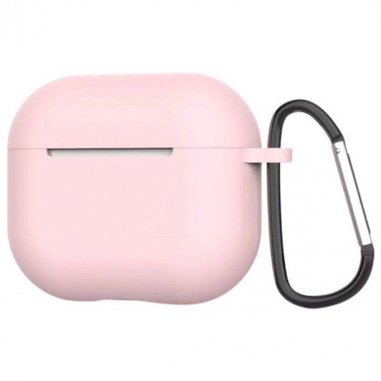 Силіконовий чохол Nik з карабіном для Apple AirPods 3 2021 рожевий Силіконовий чохол Nik з карабіном для Apple AirPods 3 2021 рожевий