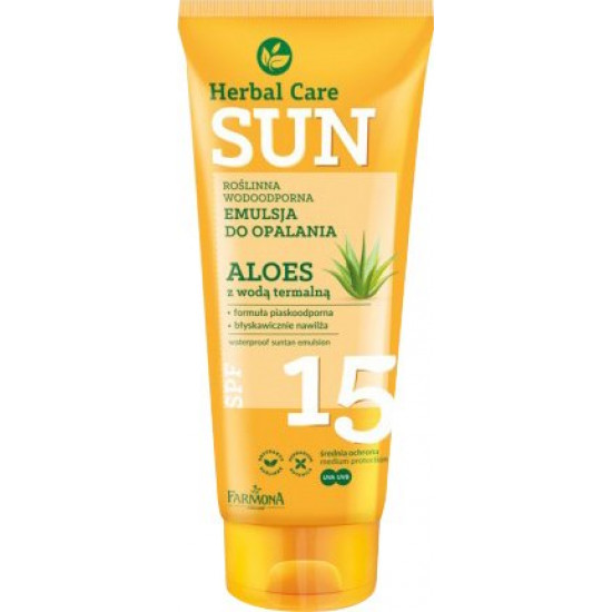 Водостійка емульсія для засмаги Farmona Herbal Care Sun SPF 15 150 мл (5900117972816) Водостійка емульсія для засмаги Farmona Herbal Care Sun SPF 15 150 мл (5900117972816)