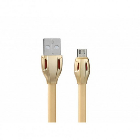 Кабель Remax Laser MicroUSB 1m (RC-035m) Чорний з рожевим золотом