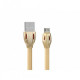 Кабель Remax Laser MicroUSB 1m (RC-035m) Чорний з рожевим золотом