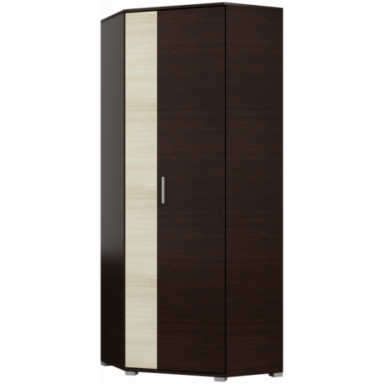 Corner cabinet Everest Breeze ShKU 14 80x80x210 cm Combi Wenge dark Milky Oak Corner cabinet Everest Breeze ShKU 14 80x80x210 cm Combi Wenge dark Milky Oak