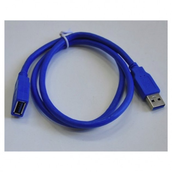 Кабель-подовжувач USB 3.0 AM/AF 3.0м ATCOM, синій, пакет (6149) Кабель-подовжувач USB 3.0 AM/AF 3.0м ATCOM, синій, пакет (6149)