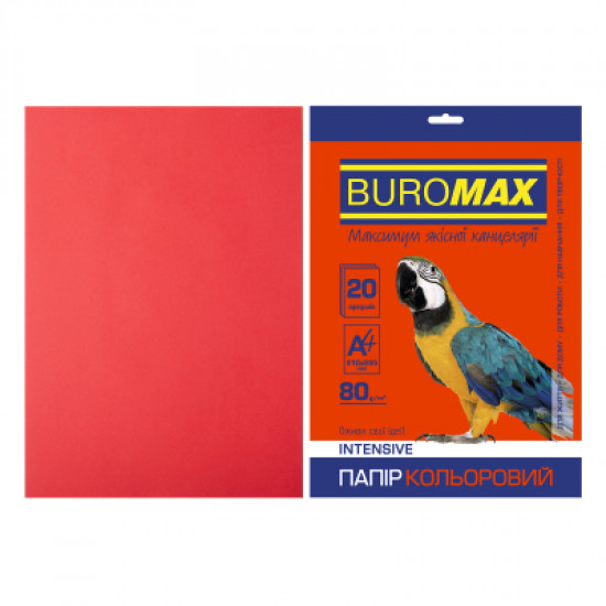 Бумага Buromax А4, 80g, INTENSIVE red, 20sh (BM.2721320-05) Бумага Buromax А4, 80g, INTENSIVE red, 20sh (BM.2721320-05)