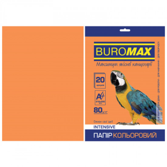 Бумага Buromax А4, 80g, INTENSIVE orange, 20sh (BM.2721320-11) Бумага Buromax А4, 80g, INTENSIVE orange, 20sh (BM.2721320-11)