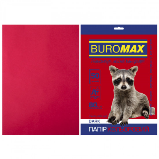 Бумага Buromax А4, 80g, DARK burgundy, 50sh (BM.2721450-13) Бумага Buromax А4, 80g, DARK burgundy, 50sh (BM.2721450-13)