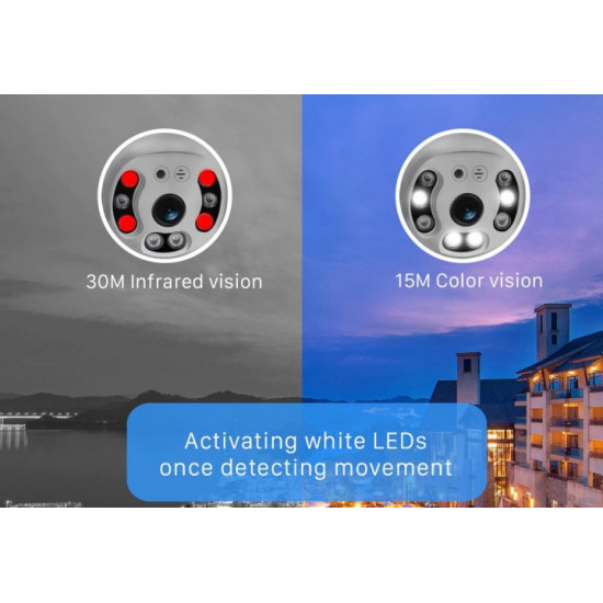 Вулична Smart Net Camera відеоспостереження UKC Wi-Fi V380 C6 Pro Вулична Smart Net Camera відеоспостереження UKC Wi-Fi V380 C6 Pro