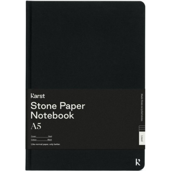 Notepad Karst Classic A5 14.8 x 21 cm black Notepad Karst Classic A5 14.8 x 21 cm black