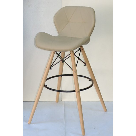 Bar chair Invar BAR 75 Eco leather Onder Mebli Beige 06 Bar chair Invar BAR 75 Eco leather Onder Mebli Beige 06
