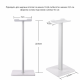 Headphone stand organizer headset on a non-slip basis New Bee NB-Z1W White Headphone stand organizer headset on a non-slip basis New Bee NB-Z1W White