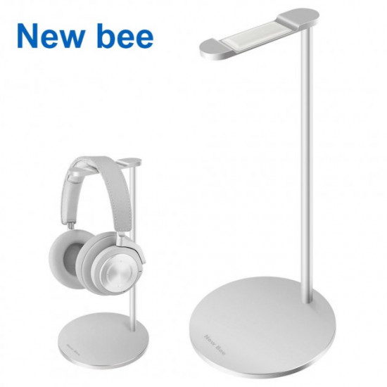 Headphone stand organizer headset on a non-slip basis New Bee NB-Z2 Silver Headphone stand organizer headset on a non-slip basis New Bee NB-Z2 Silver