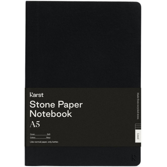 Notebook Karst Notebook A5 144 pages checkered Black (754169024536) Notebook Karst Notebook A5 144 pages checkered Black (754169024536)