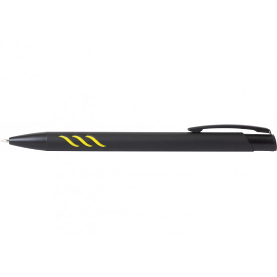 Metal ballpoint pen ECONOMIX WAWE black and yellow (E10310-05) economix (E10310-05) Metal ballpoint pen ECONOMIX WAWE black and yellow (E10310-05) economix (E10310-05)
