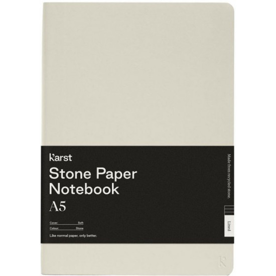 Notebook Karst Notebook A5 144 pages unlined Stone Gray (754169024598) Notebook Karst Notebook A5 144 pages unlined Stone Gray (754169024598)
