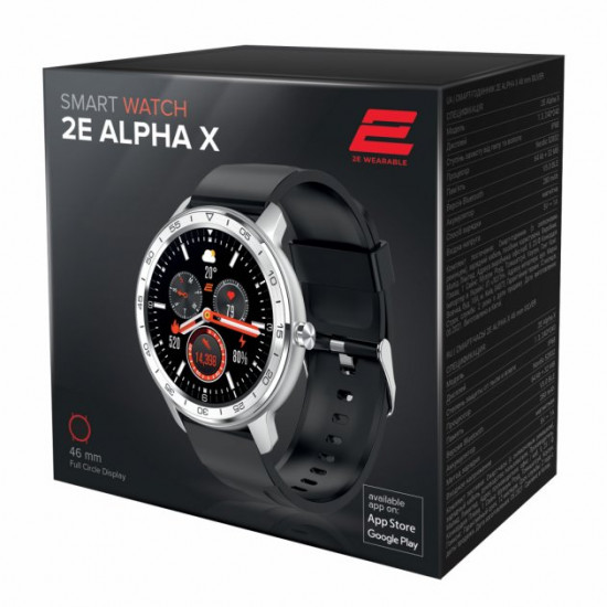 Смарт-часы 2E Alpha X 46 mm Silver (2E-CWW30SL) Смарт-часы 2E Alpha X 46 mm Silver (2E-CWW30SL)