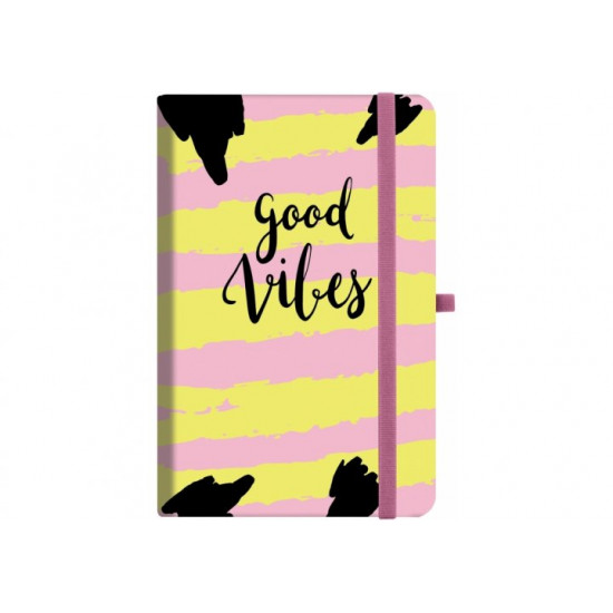 Notebook Optima Vibes 136x207 mm line 128 l hard cover (O20812-34)