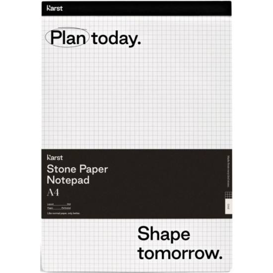 Notepad Karst Notepad A4 21 x 29.7 cm black