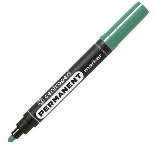 Marker Centropen Permanent 2.5 mm round green (8566) Marker Centropen Permanent 2.5 mm round green (8566)