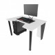 Геймерский игровой стол ZEUS™ GAMER-1 белый/черный Геймерский игровой стол ZEUS™ GAMER-1 белый/черный