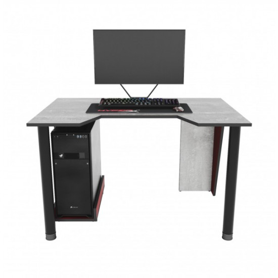 Геймерский игровой стол ZEUS™ GAMER-1 красный/бетон Геймерский игровой стол ZEUS™ GAMER-1 красный/бетон