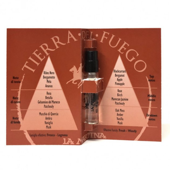 Eau de toilette LA MARTINA Tierra Del Fuego 2 ml Eau de toilette LA MARTINA Tierra Del Fuego 2 ml