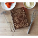 Book for recording culinary recipes with engraving Food color rosewood Book for recording culinary recipes with engraving Food color rosewood
