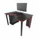 Геймерский игровой стол ZEUS™ GAMER-1 черный/красная кромка Геймерский игровой стол ZEUS™ GAMER-1 черный/красная кромка