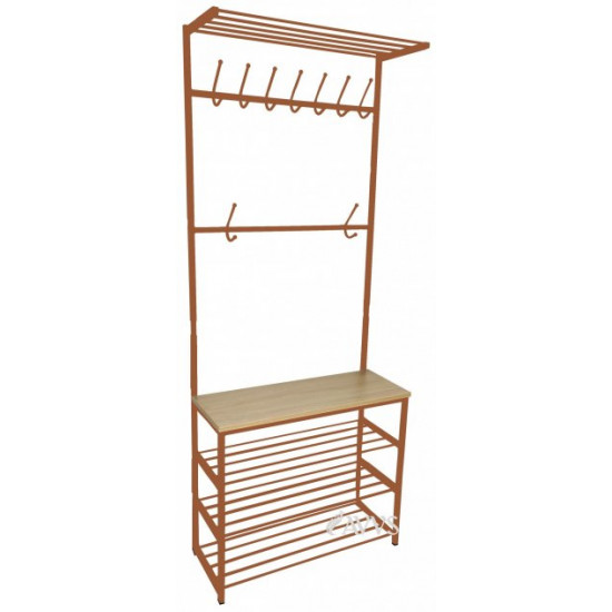 Прихожая металлическая CHC2 J4 LOFT Метакам 60х30х192 см Коричневый Прихожая металлическая CHC2 J4 LOFT Метакам 60х30х192 см Коричневый