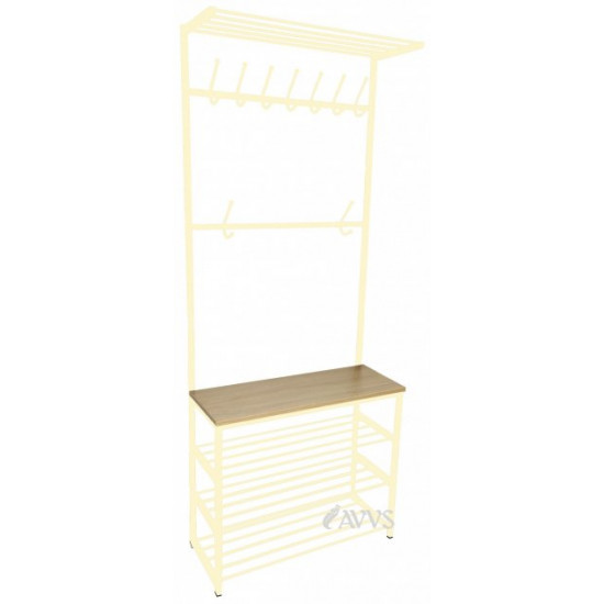 Прихожая металлическая CHC2 J4 LOFT Метакам 80х30х192 см Бежевый Прихожая металлическая CHC2 J4 LOFT Метакам 80х30х192 см Бежевый
