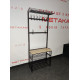 Прихожая металлическая CHC2 J4 LOFT Метакам 100х30х192 см Черный Матовый Прихожая металлическая CHC2 J4 LOFT Метакам 100х30х192 см Черный Матовый