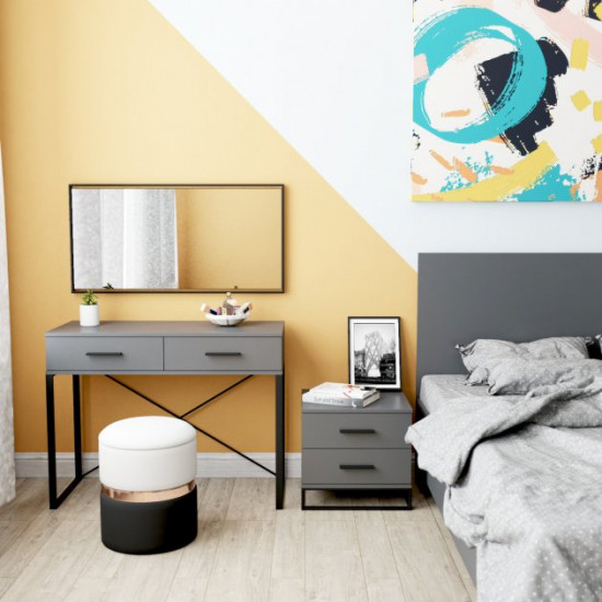 Стіл туалетний Ascet Art In Head 1020x425x775 графіт Стіл туалетний Ascet Art In Head 1020x425x775 графіт