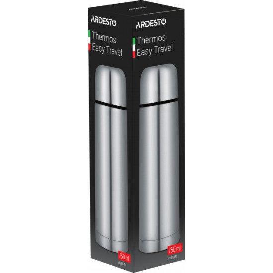 Термос Ardesto Easy Travel 750 мл Серый (AR2675TBS) Термос Ardesto Easy Travel 750 мл Серый (AR2675TBS)