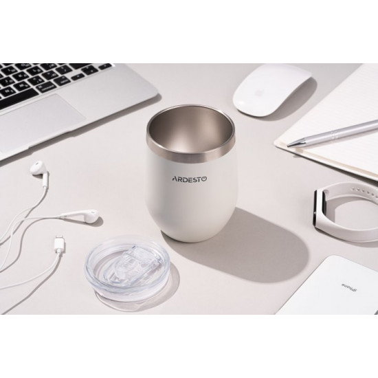 Термочашка Ardesto Compact Mug 350 мл Белая (AR2635MMW) Термочашка Ardesto Compact Mug 350 мл Белая (AR2635MMW)
