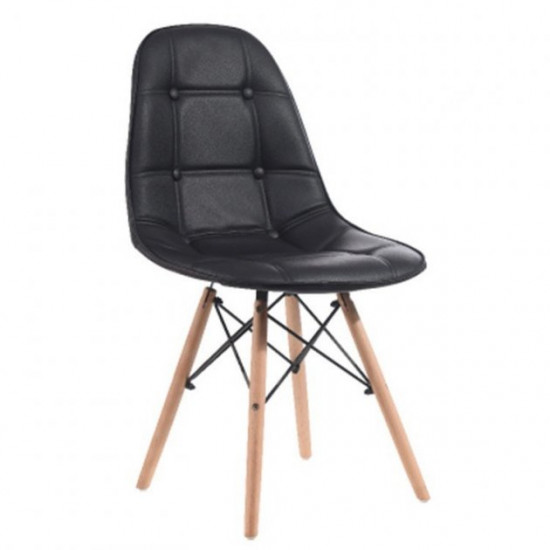 Dining chair SDM-Group Tower Soft, beech legs, black Dining chair SDM-Group Tower Soft, beech legs, black