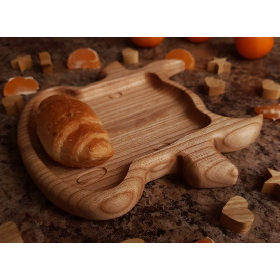 Children's plate Bull, dishes for children made of wood, eco-ware MDA 175x170x20 mm (MDK-14) Children's plate Bull, dishes for children made of wood, eco-ware MDA 175x170x20 mm (MDK-14)