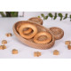 Children's plate Frog, dishes for children made of wood, eco-friendly dishes MDA 150x200x20 mm (MDK-17) Children's plate Frog, dishes for children made of wood, eco-friendly dishes MDA 150x200x20 mm (MDK-17)