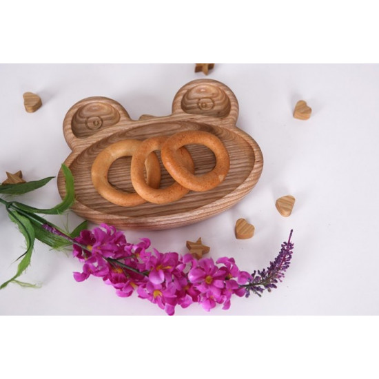 Children's plate Frog, dishes for children made of wood, eco-friendly dishes MDA 150x200x20 mm (MDK-17) Children's plate Frog, dishes for children made of wood, eco-friendly dishes MDA 150x200x20 mm (MDK-17)