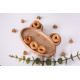 Children's plate Frog, dishes for children made of wood, eco-friendly dishes MDA 150x200x20 mm (MDK-17) Children's plate Frog, dishes for children made of wood, eco-friendly dishes MDA 150x200x20 mm (MDK-17)