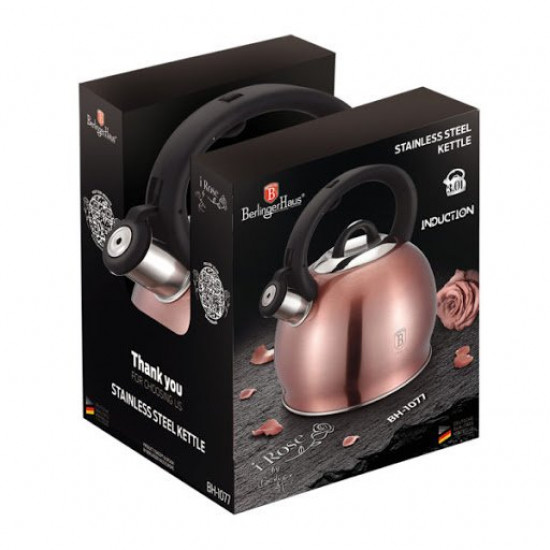 Чайник со свистком 3 литра Berlinger Haus I-Rose Edition (BH-1077) Чайник со свистком 3 литра Berlinger Haus I-Rose Edition (BH-1077)