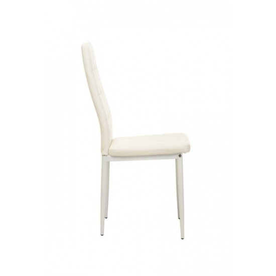 Chair on metal frame N-66-2 white Chair on metal frame N-66-2 white