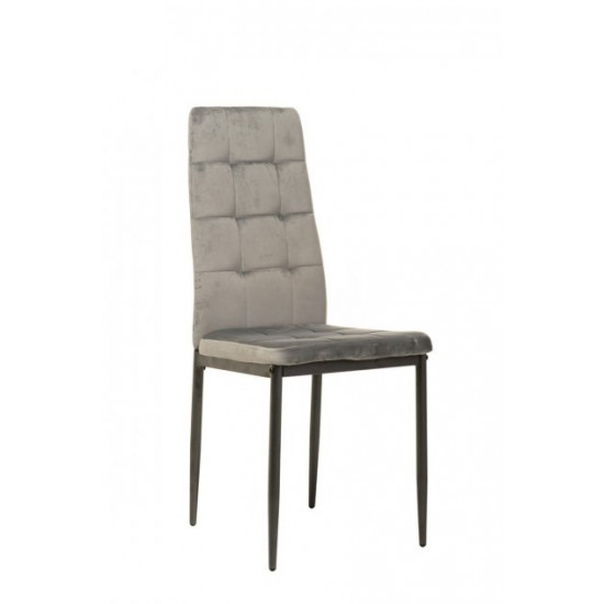 Chair with metal frame N-66-2 gray corduroy Chair with metal frame N-66-2 gray corduroy