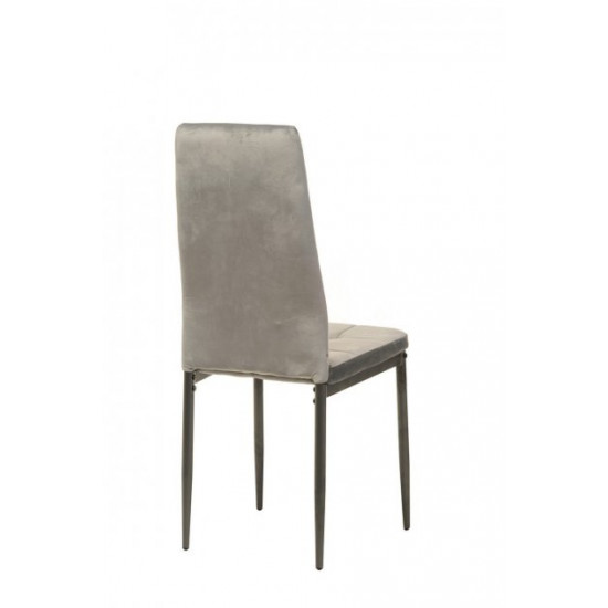 Chair with metal frame N-66-2 gray corduroy Chair with metal frame N-66-2 gray corduroy