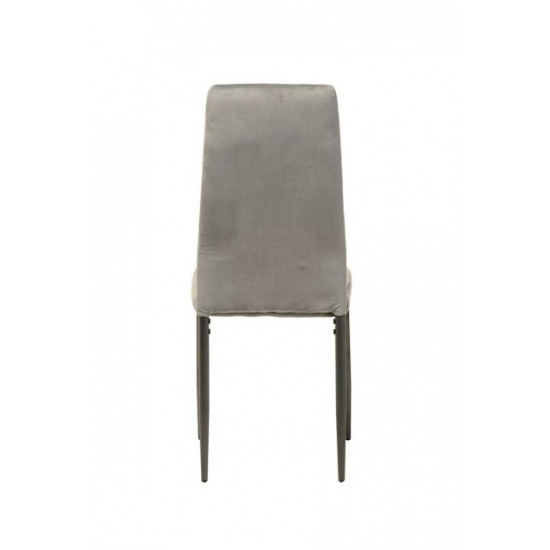 Chair with metal frame N-66-2 gray corduroy Chair with metal frame N-66-2 gray corduroy