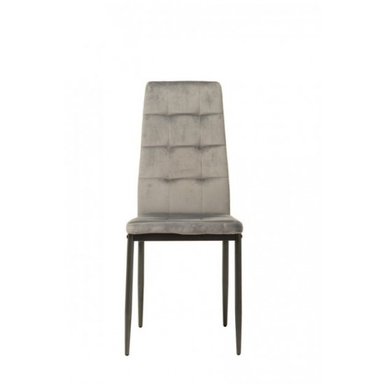 Chair with metal frame N-66-2 gray corduroy Chair with metal frame N-66-2 gray corduroy