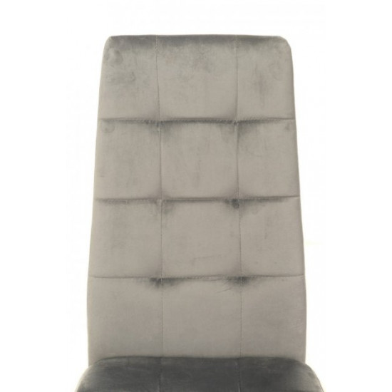 Chair with metal frame N-66-2 gray corduroy Chair with metal frame N-66-2 gray corduroy
