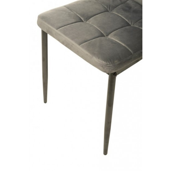 Chair with metal frame N-66-2 gray corduroy Chair with metal frame N-66-2 gray corduroy