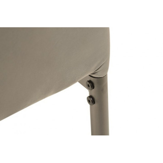 Chair with metal frame N-66-2 gray corduroy Chair with metal frame N-66-2 gray corduroy